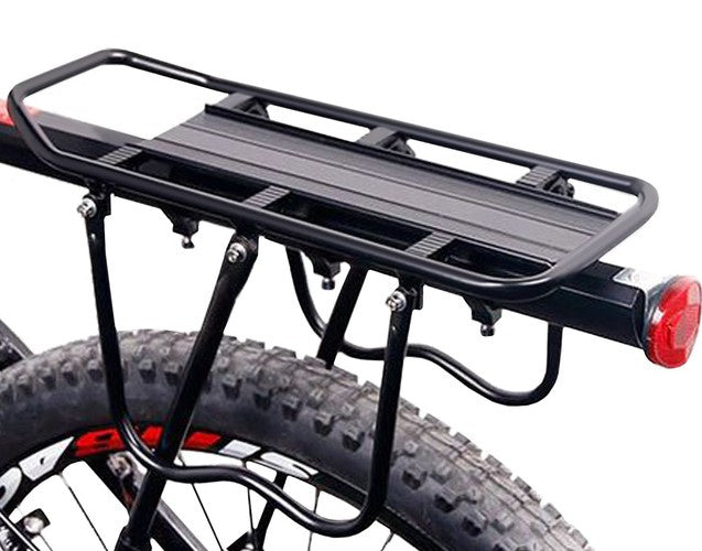 Portbagaj spate pentru bicicleta, Zola®, cu tija de prindere si stop, din aluminiu, greutate maxima suportata 50 kg Portbagaj spate pentru bicicleta, Zola®, cu tija de prindere si stop, din aluminiu, greutate maxima suportata 50 kg